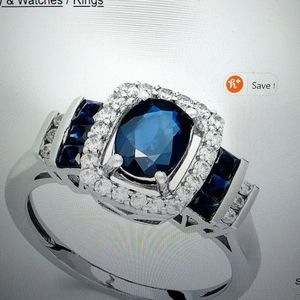 Sapphire and Diamond Ring
